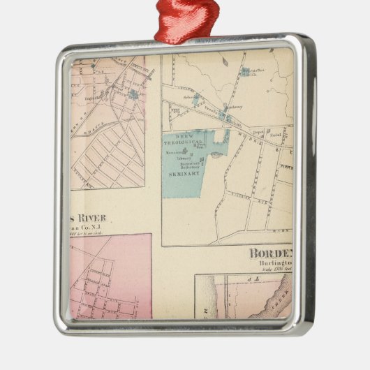 Madison, Bordentown, NJ Ornament Aus Metall (Links)