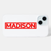 Madison Briefmarke Case-Mate iPhone Hülle (Rückseite (Horizontal))