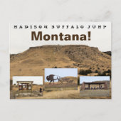 Madison Buffalo Jump Postkarte (Vorderseite)