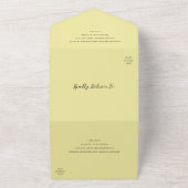 Madison Butter Yellow Elegant Wedding All In One Einladung (Außenbereich)