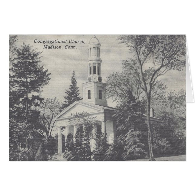 Madison Congregational Church Notecard (Vorderseite (Horizontal))