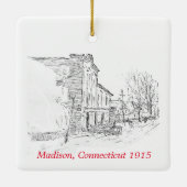 Madison CT 1915 Ornament - Einfachere Zeiten (Rückseite)