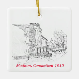 Madison CT 1915 Ornament - Einfachere Zeiten