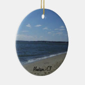 Madison CT Connecticut Hammonasset Beach Keramikornament (Rechts)