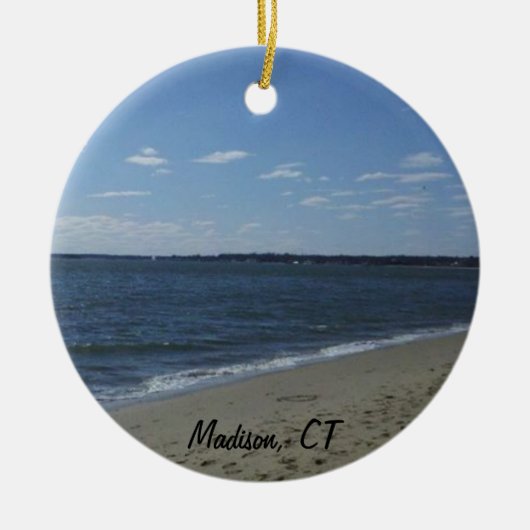 Madison CT Connecticut Hammonasset Beach Keramikornament (Vorne)