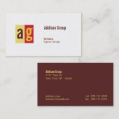 Madison Dual Visitenkarte (Vorne/Hinten)