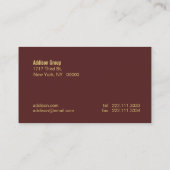 Madison Dual Visitenkarte (Rückseite)