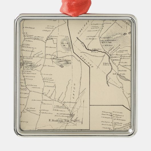 Madison, Effingham Silbernes Ornament (Vorne)