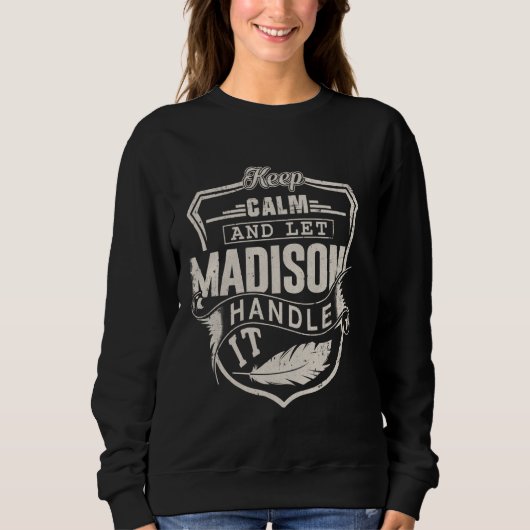 Madison First Name Shirt Madison Name Birthday (Vorderseite)