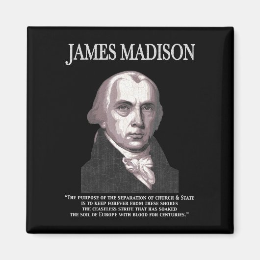 Madison - Kirche und Staat Magnet (Vorne)