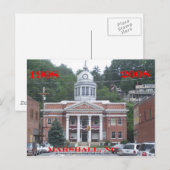 Madison Landkreis Courthouse Postkarte (Vorne/Hinten)