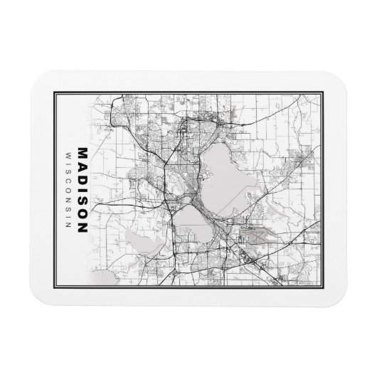 Madison Map Magnet (Horizontal)