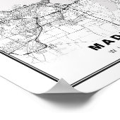 Madison Map Poster (Ecke)