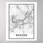 Madison Map Poster (Vorne)