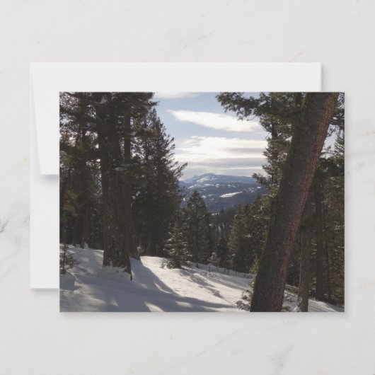 Madison Mountains im Winter in Montana (Vorderseite)