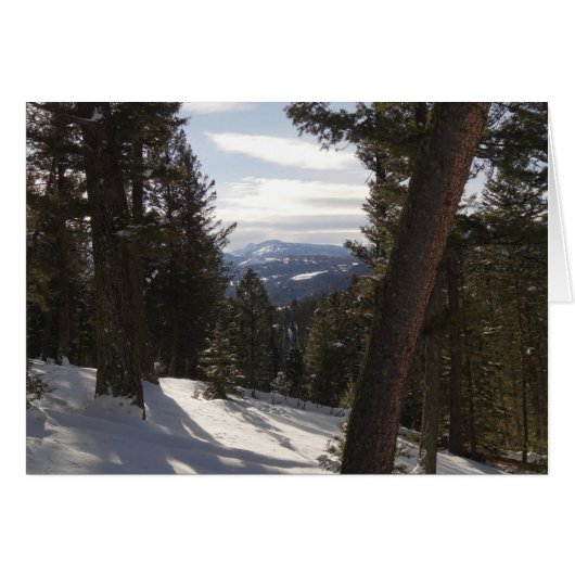 Madison Mountains im Winter in Montana (Vorderseite (Horizontal))
