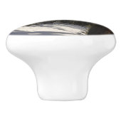 Madison Mountains im Winter in Montana Keramikknauf (Seitenansicht)