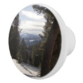 Madison Mountains im Winter in Montana Keramikknauf (Rechts)