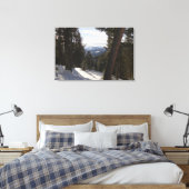 Madison Mountains im Winter in Montana Leinwanddruck (Insitu (Schlafzimmer))