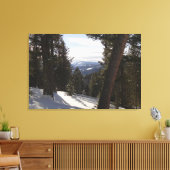 Madison Mountains im Winter in Montana Leinwanddruck (Insitu (Wohnzimmer))