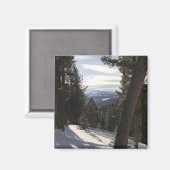 Madison Mountains im Winter in Montana Magnet (Vorderseite/Rückseite)