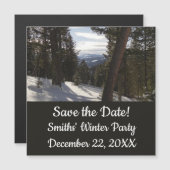 Madison Mountains im Winter in Montana Magnetkarte (Vorne/Hinten)