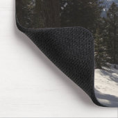 Madison Mountains im Winter in Montana Mousepad (Ecke)