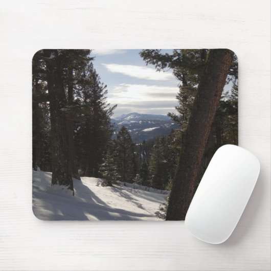 Madison Mountains im Winter in Montana Mousepad (Mit Mouse)