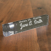 Madison Mountains im Winter in Montana Namensplakette (Seite)