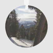 Madison Mountains im Winter in Montana Ornament (Rückseite)