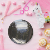 Madison Mountains im Winter in Montana Pappteller (Party)