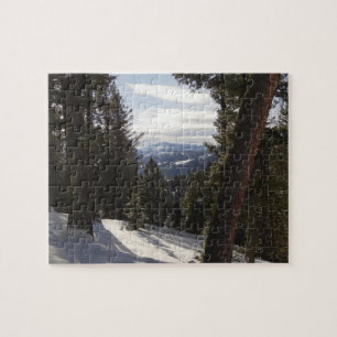 Madison Mountains im Winter in Montana Puzzle