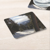 Madison Mountains im Winter in Montana Rechteckiger Pappuntersetzer (angewinkelt)