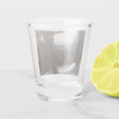 Madison Mountains im Winter in Montana Schnapsglas (Rückseite)