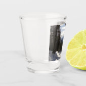 Madison Mountains im Winter in Montana Schnapsglas (Links)