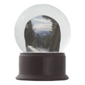 Madison Mountains im Winter in Montana Schneekugel (Rückseite)