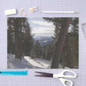 Madison Mountains im Winter in Montana Seidenpapier (Handwerk)