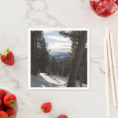 Madison Mountains im Winter in Montana Serviette (Beispiel)