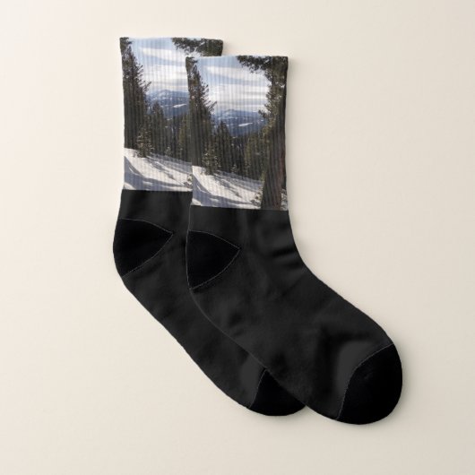 Madison Mountains im Winter in Montana Socken (Paar)