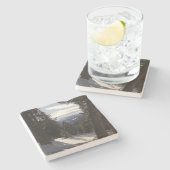 Madison Mountains im Winter in Montana Steinuntersetzer (Seitenansicht)