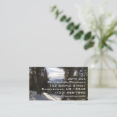 Madison Mountains im Winter in Montana Visitenkarte (Stehend Vorderseite)