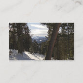 Madison Mountains im Winter in Montana Visitenkarte (Rückseite)