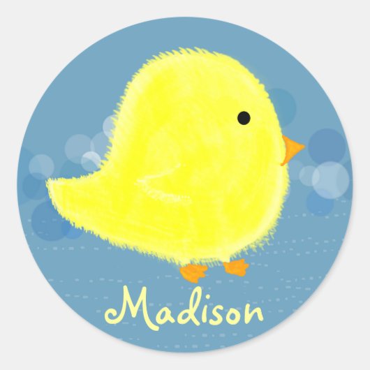 Madison Niedlich Baby Chick Sticker (Vorderseite)