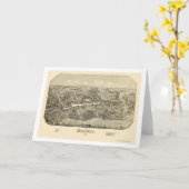 Madison, panoramische Karte CT - 1881 (Gelbe Blume)