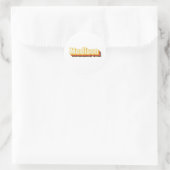 Madison Retro Vintager Text Runder Aufkleber (Tasche)