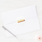 Madison Retro Vintager Text Runder Aufkleber (Umschlag)