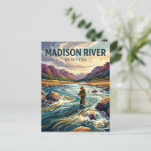 Madison River USA Postkarte (Stehend Vorderseite)