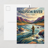 Madison River USA Postkarte (Vorne/Hinten)