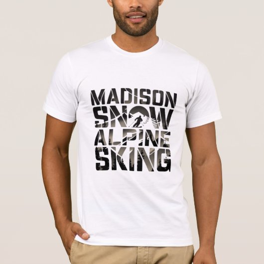 Madison-Schneeschifahren T-Shirt (Vorderseite)