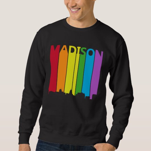 Madison Skyline LGBT Pride Sweatshirt (Vorderseite)